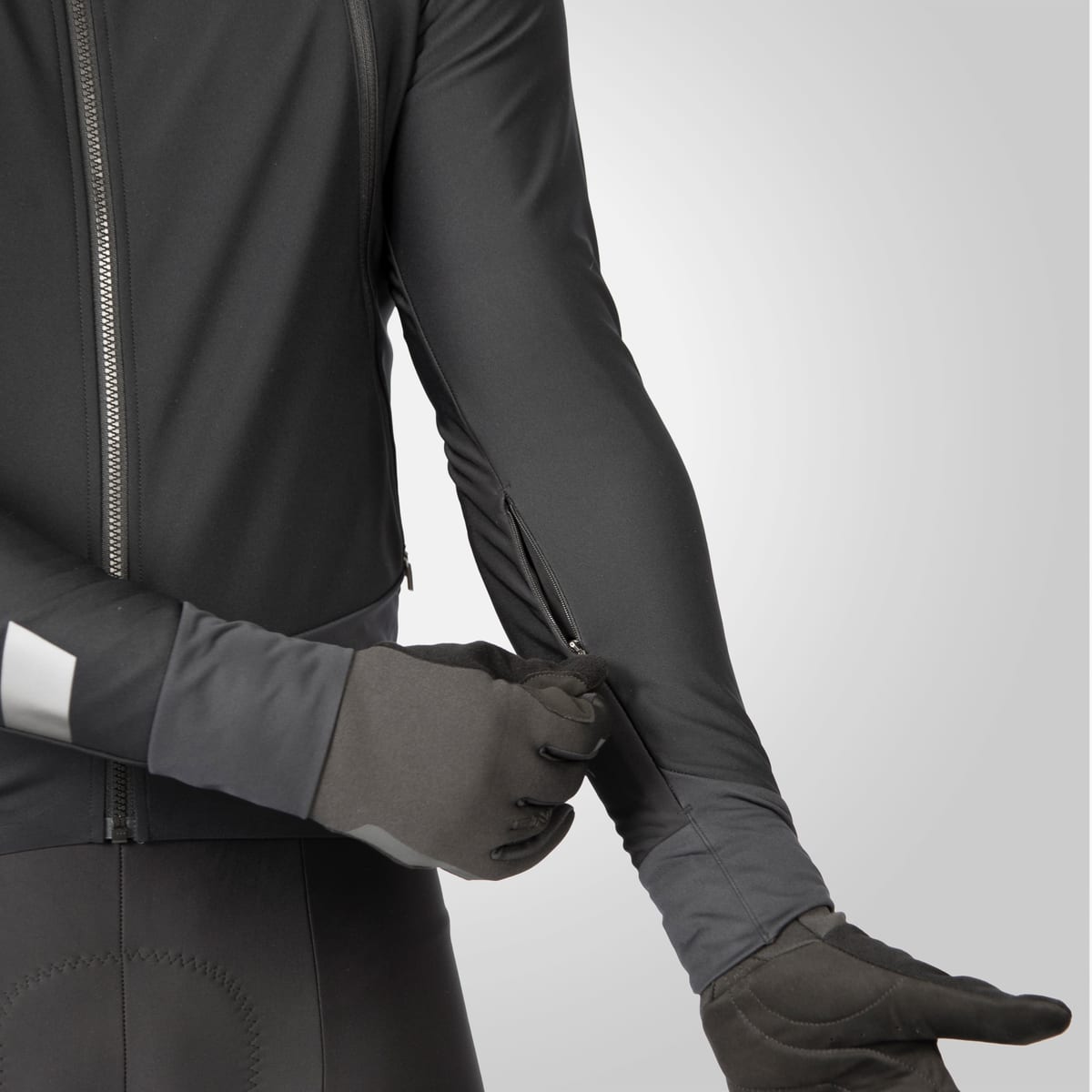 Chaqueta Endura Pro SL 3-Season negra: manga desmontable con cremallera, foto de catálogo