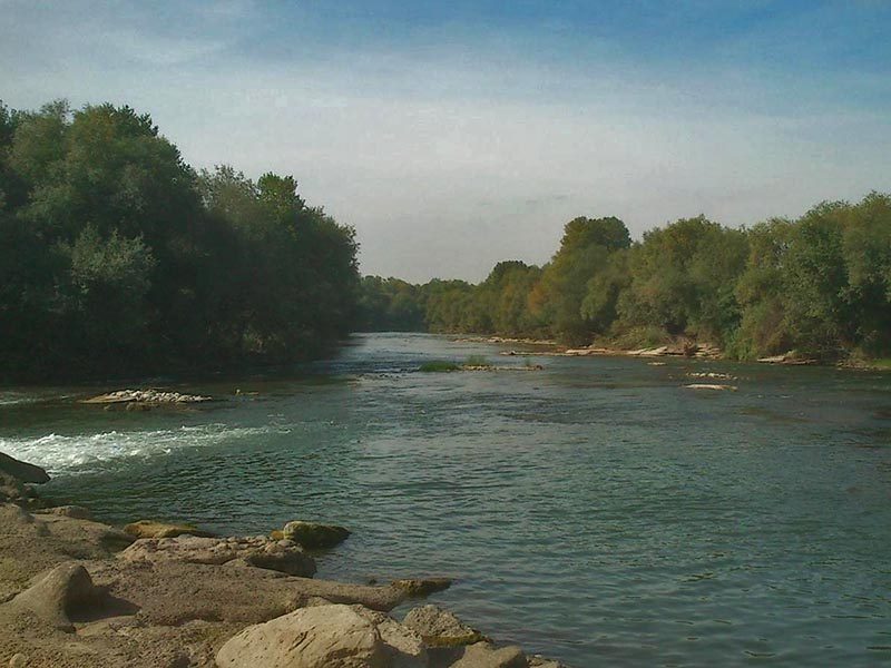 Río Segre desde la pasarela