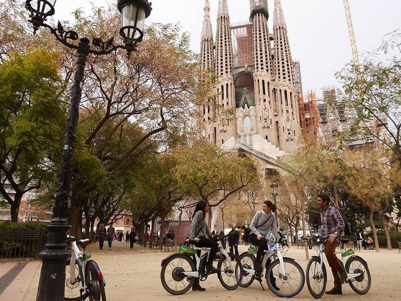 Sagrada Familia en bici
