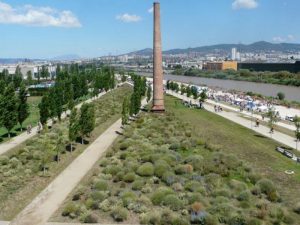 Vista aérea del Parc del Riu Llobregat