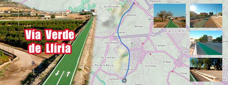 Ruta en bici con niños por Valencia - Vía Verde Llíria