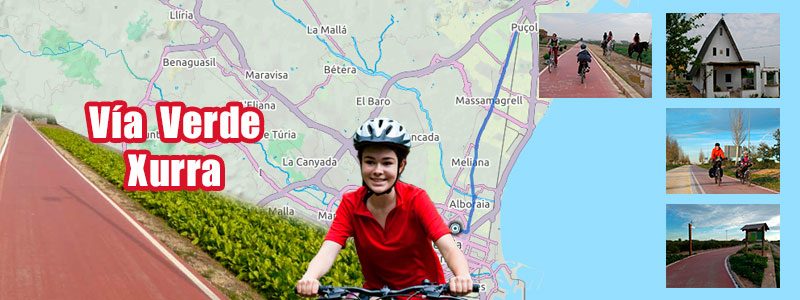 Ruta en bici con niños por Valencia - Vía Verde Xurra