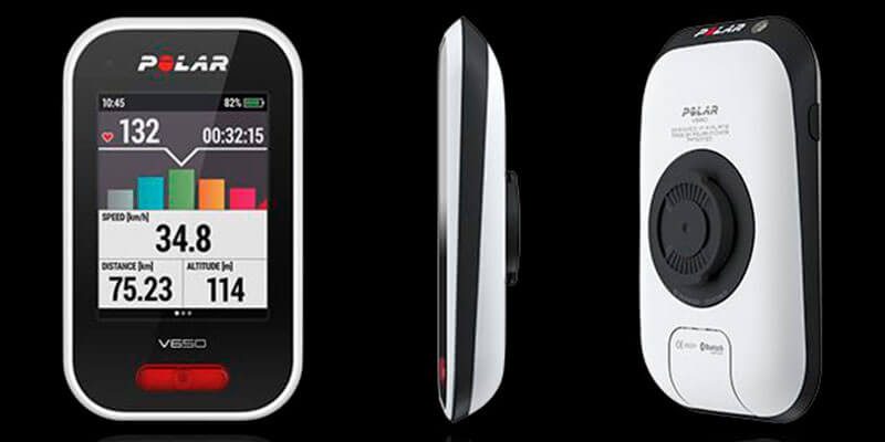 Vistas del GPS para ciclismo Polar V650